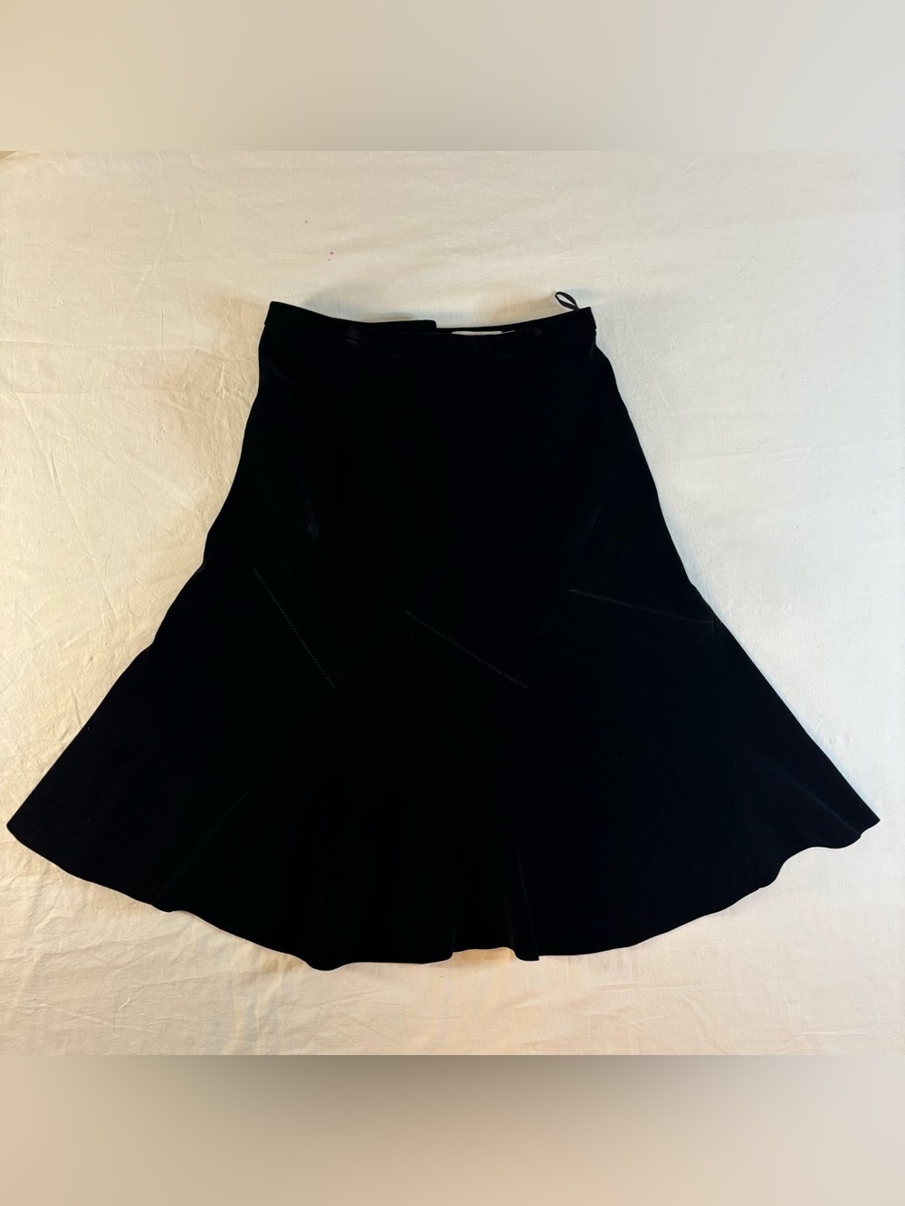 Black Velvet Mermaid Midi Skirt Y2K Dark Academia Romantic Goth Glam 8